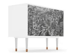 Aparador - 115x85x48 cm - BS4 - Bird Dropping, Blanco