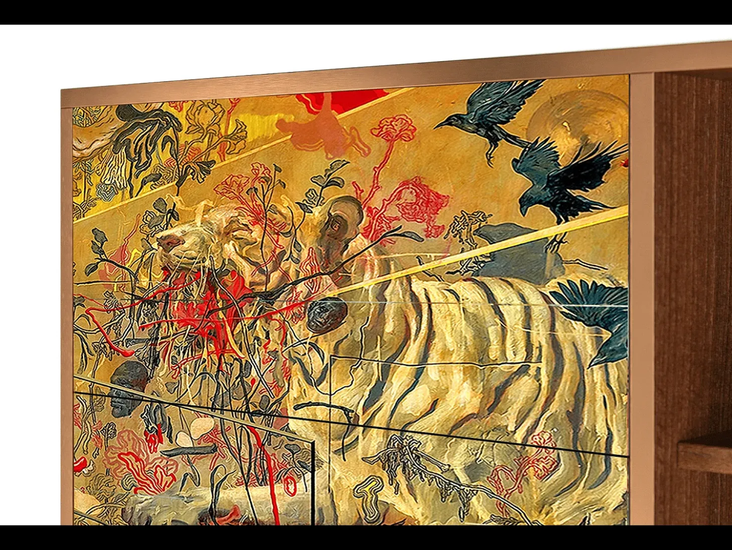 Aparador - 125x98x48 cm - BS2 - Blood by James Jean, Nogal