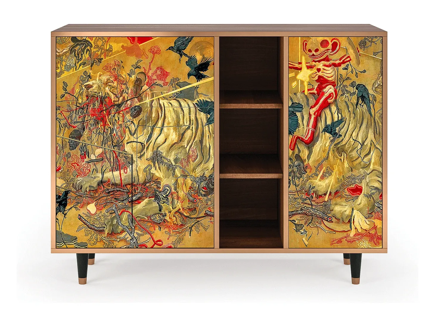 Aparador - 125x98x48 cm - BS2 - Blood by James Jean, Nogal