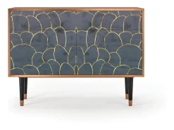 Aparador - 115x85x48 cm - BS4 - Blue Lagoon, Nogal