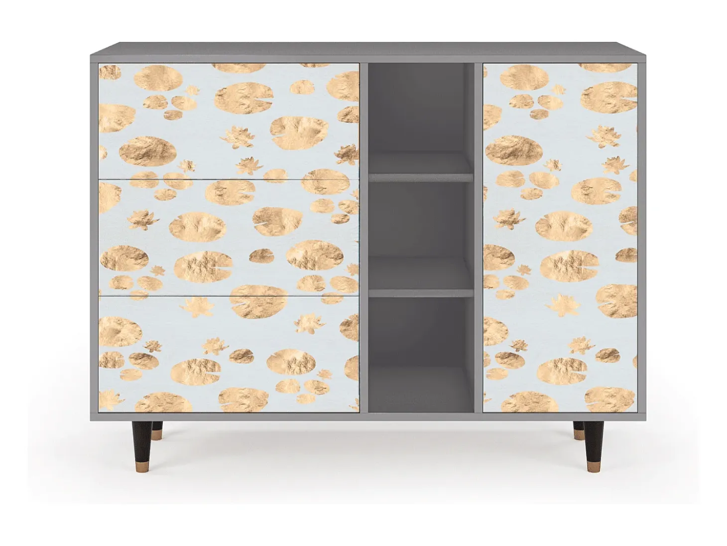 Aparador - 125x98x48 cm - BS2 - Blue Giraffe, Gris