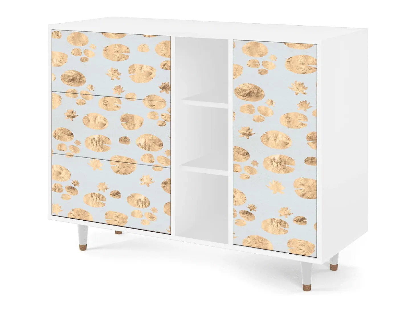 Aparador - 125x98x48 cm - BS2 - Blue Giraffe, Blanco