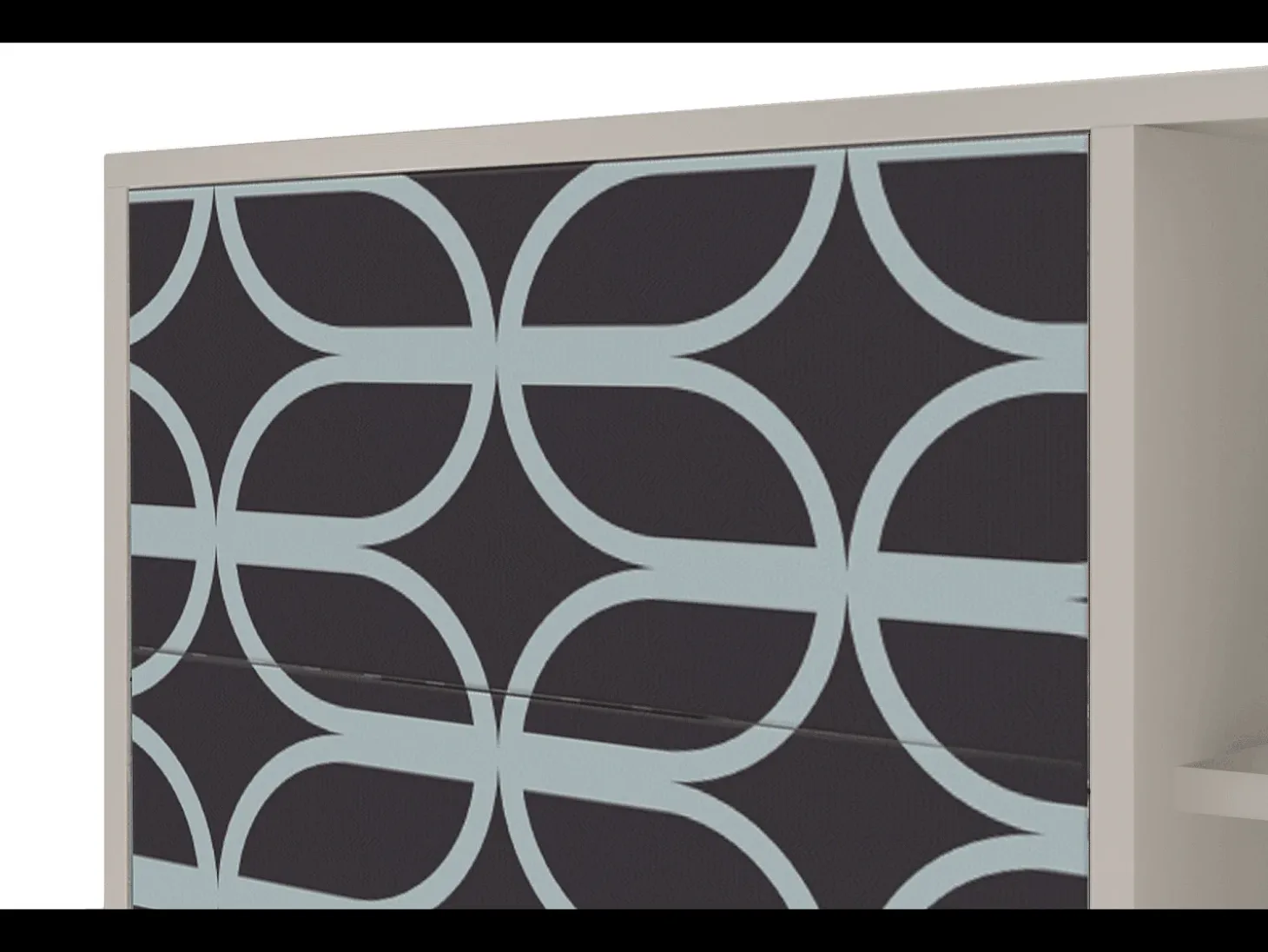 Aparador - 125x98x48 cm - BS2 - Braided Blue, Arena