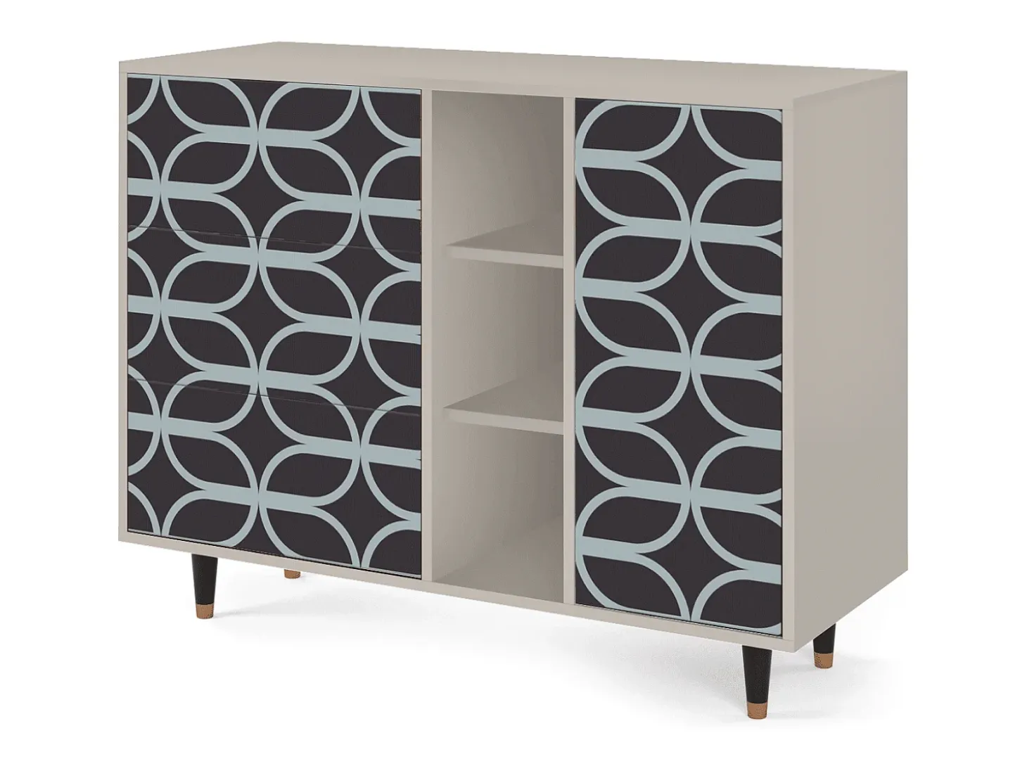 Aparador - 125x98x48 cm - BS2 - Braided Blue, Arena