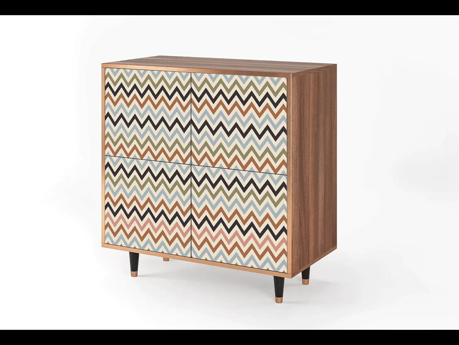 Aparador - 94x96x48 cm - BS3 - Bright Ripple, Nogal
