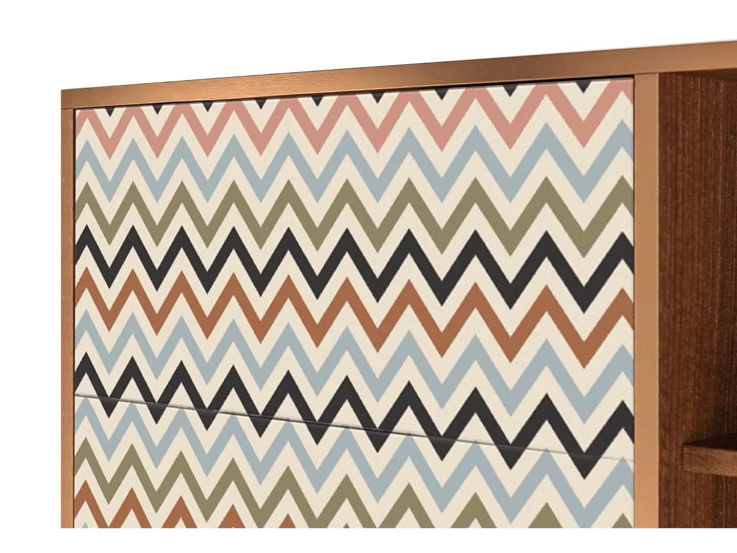 Aparador - 125x98x48 cm - BS2 - Bright Ripple, Nogal