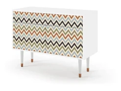 Aparador - 115x85x48 cm - BS4 - Bright Ripple, Blanco