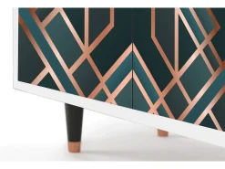 Aparador - 94x96x48 cm - BS3 - Bronze Crossroad, Blanco