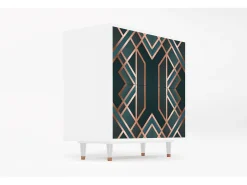Aparador - 94x96x48 cm - BS3 - Bronze Crossroad, Blanco