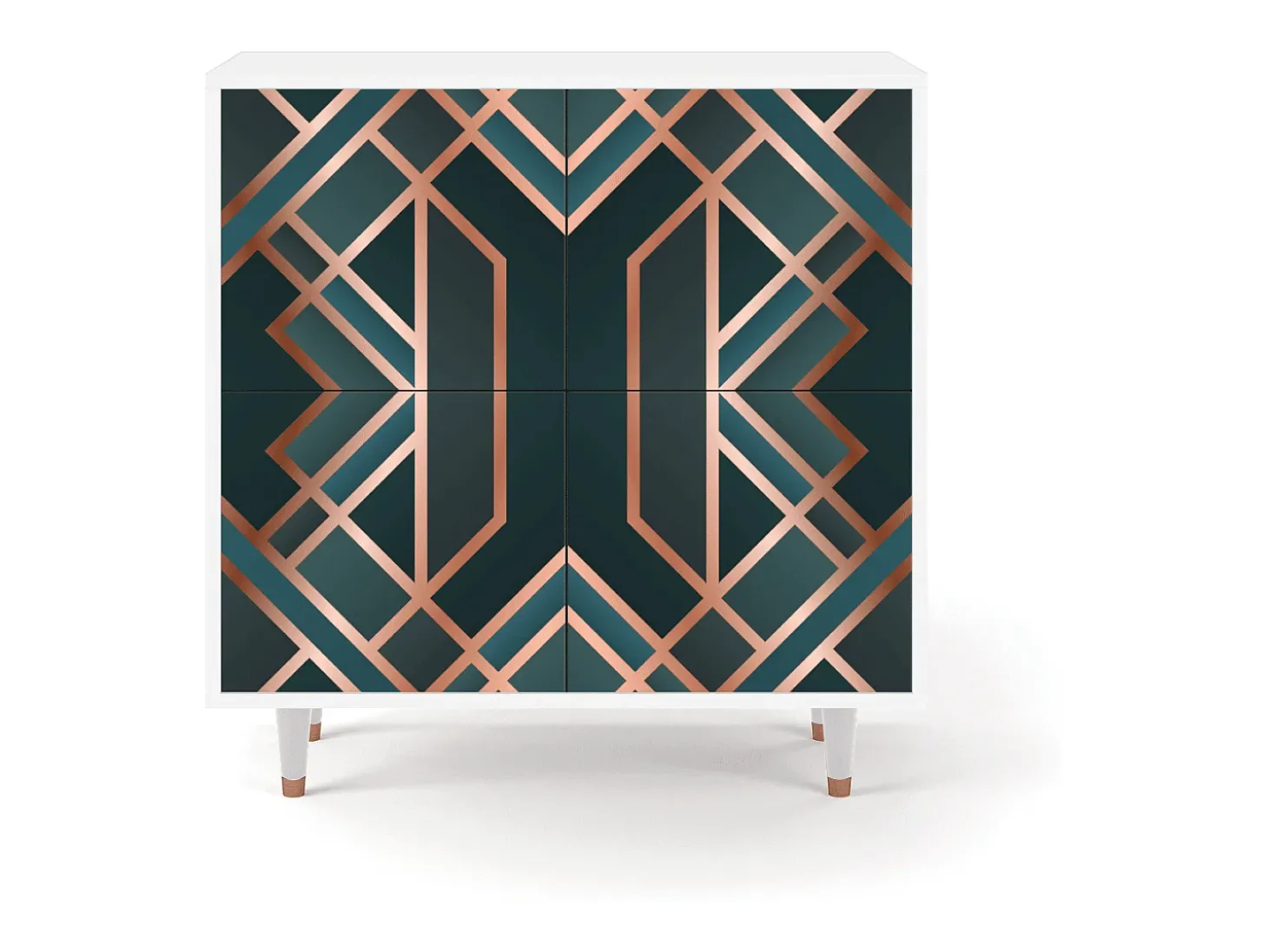 Aparador - 94x96x48 cm - BS3 - Bronze Crossroad, Blanco
