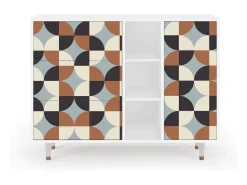 Aparador - 125x98x48 cm - BS2 - Brown Sensation, Blanco