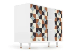 Aparador - 125x98x48 cm - BS2 - Brown Sensation, Blanco