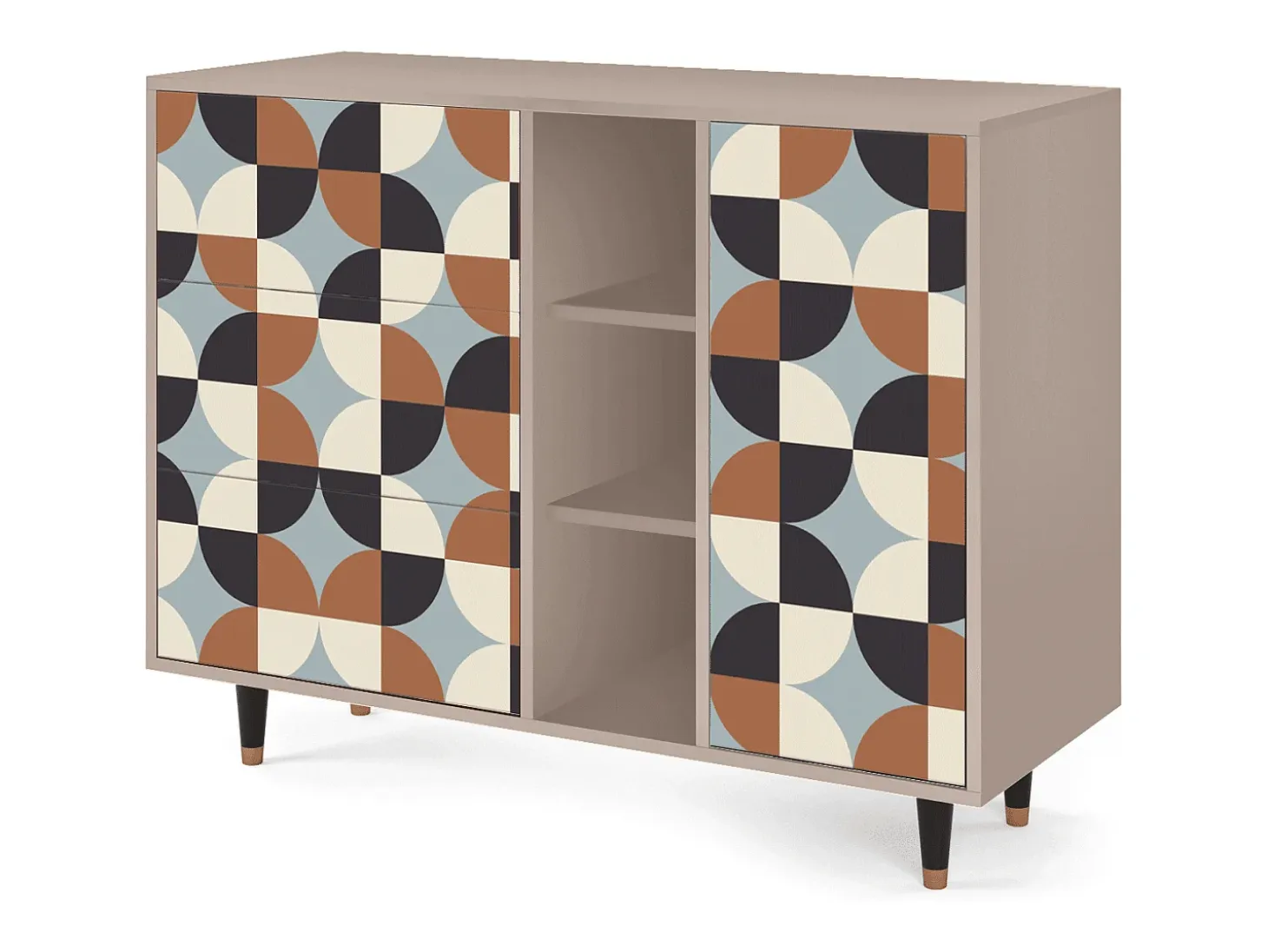 Aparador - 125x98x48 cm - BS2 - Brown Sensation, Latte
