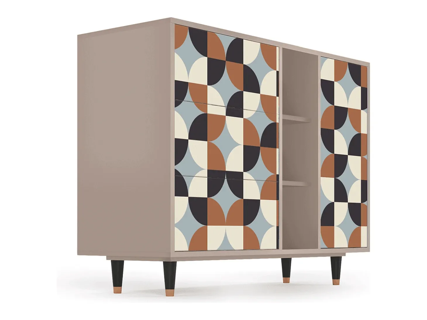 Aparador - 125x98x48 cm - BS2 - Brown Sensation, Latte