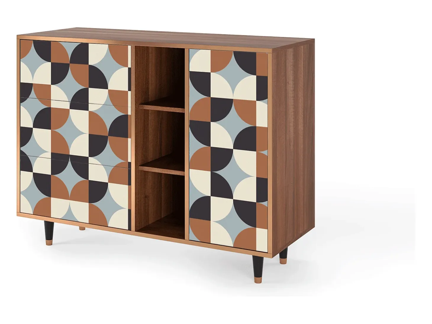 Aparador - 125x98x48 cm - BS2 - Brown Sensation, Nogal