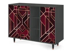 Aparador - 125x98x48 cm - BS2 - Burgundy Jewelery, Antracita