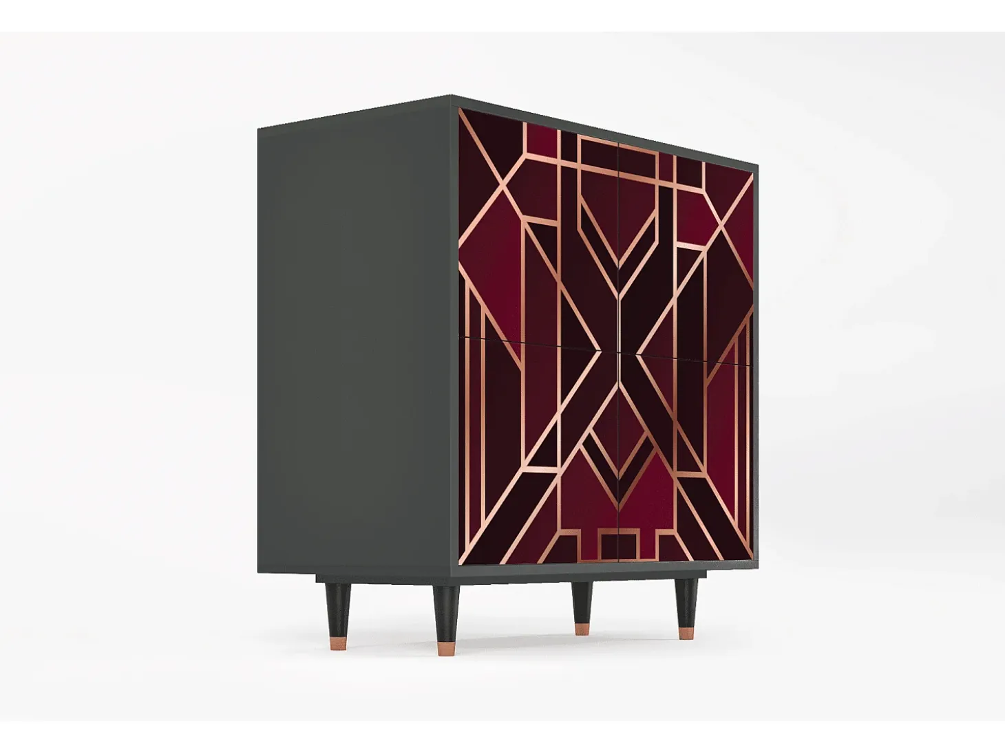 Aparador - 94x96x48 cm - BS3 - Burgundy Jewelery, Antracita