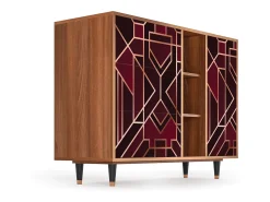 Aparador - 125x98x48 cm - BS2 - Burgundy Jewelery, Nogal