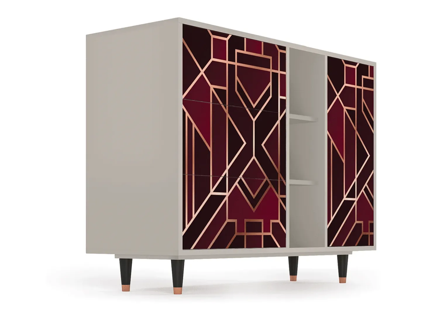 Aparador - 125x98x48 cm - BS2 - Burgundy Jewelery, Arena