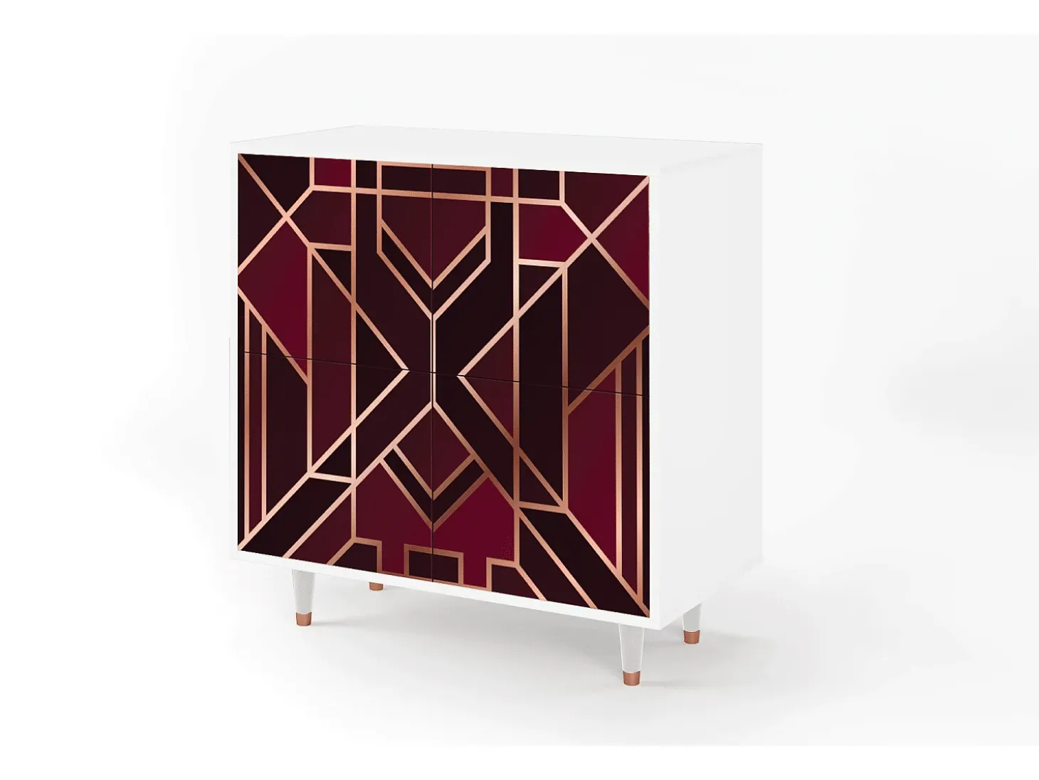 Aparador - 94x96x48 cm - BS3 - Burgundy Jewelery, Blanco