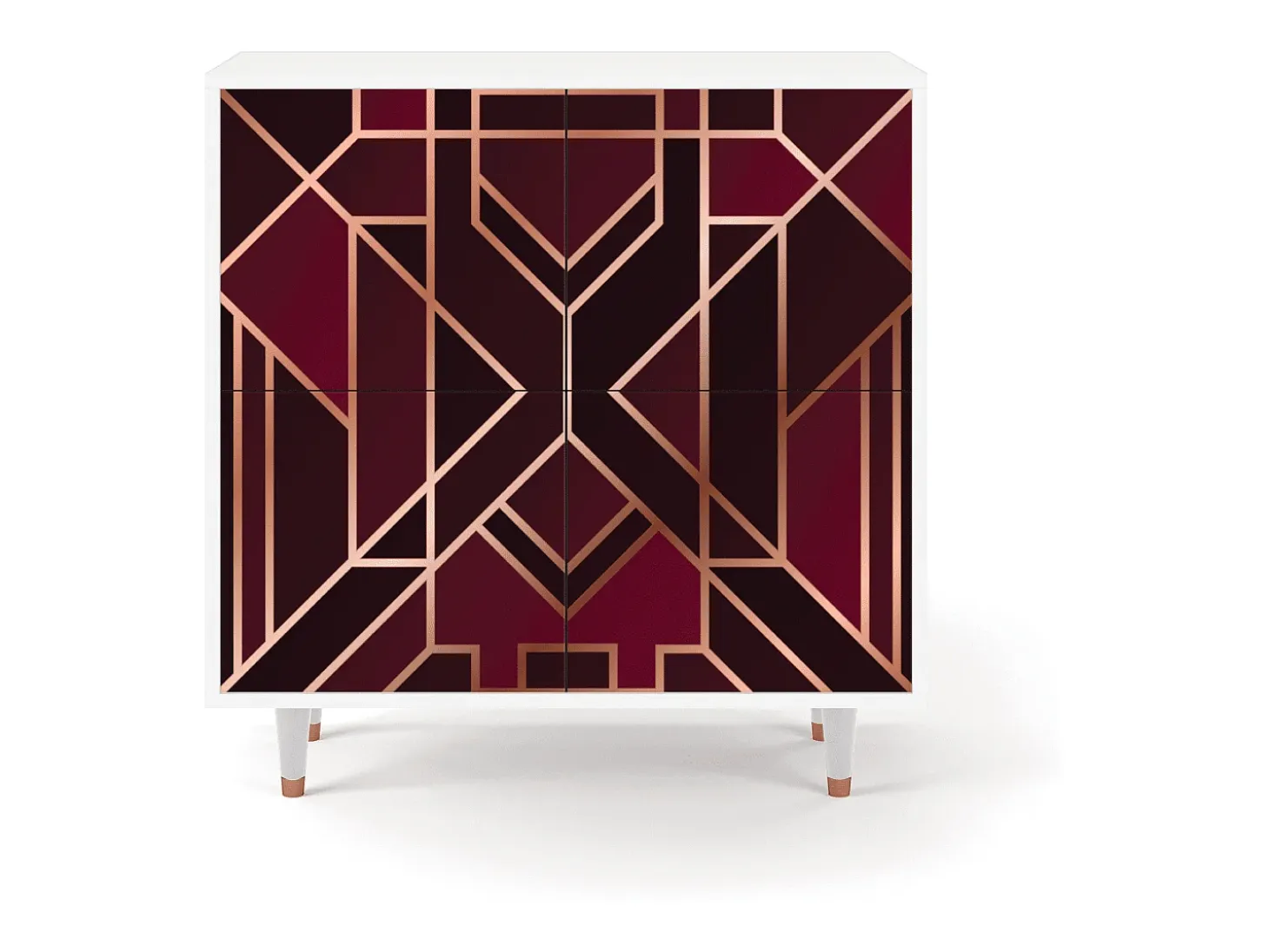 Aparador - 94x96x48 cm - BS3 - Burgundy Jewelery, Blanco