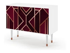 Aparador - 115x85x48 cm - BS4 - Burgundy Jewelery, Blanco