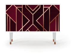 Aparador - 115x85x48 cm - BS4 - Burgundy Jewelery, Blanco