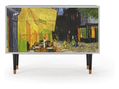 Aparador - 115x85x48 cm - BS4 - Café Terrace at Night, Gris