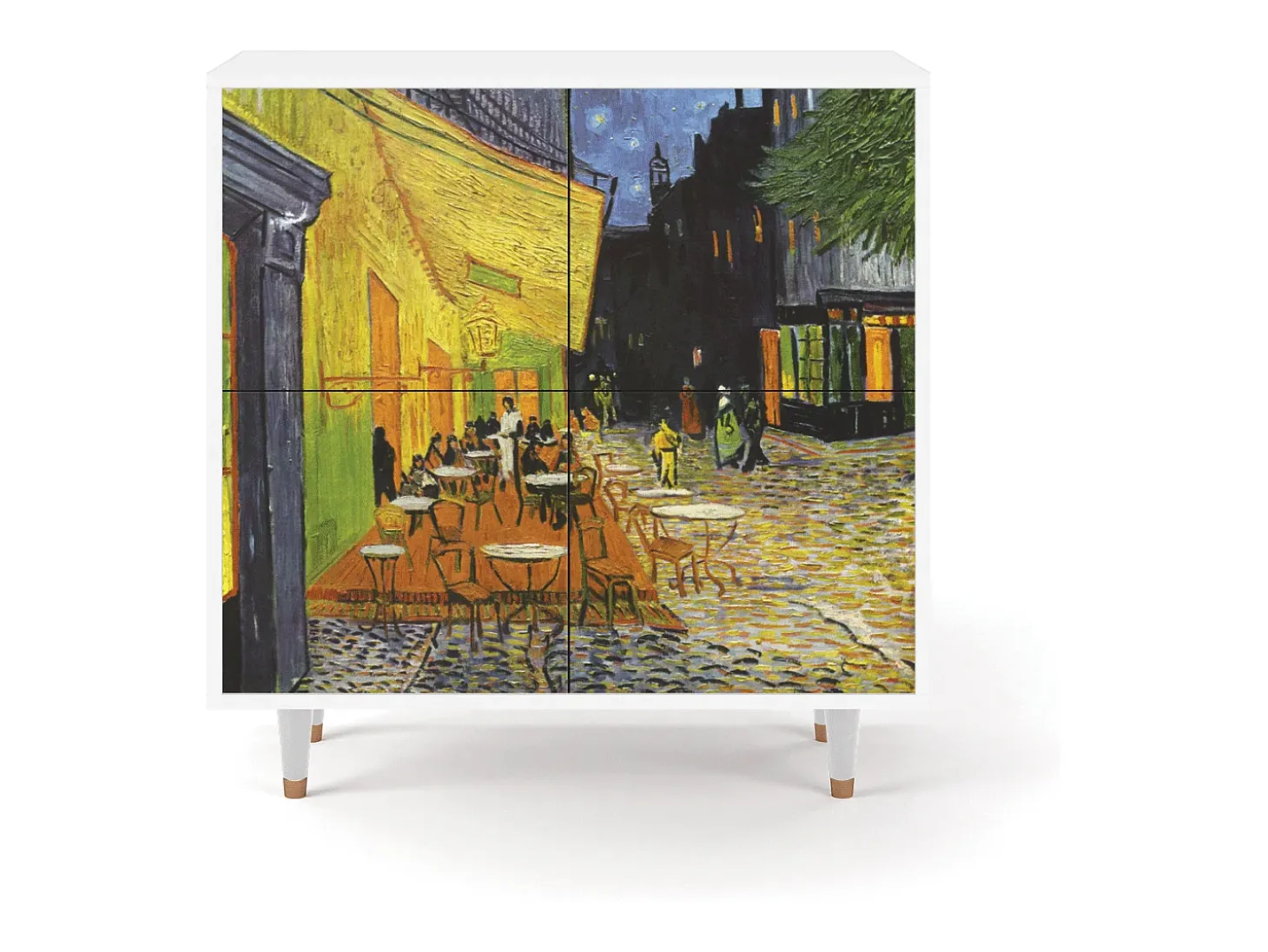 Aparador - 94x96x48 cm - BS3 - Café Terrace at Night, Blanco