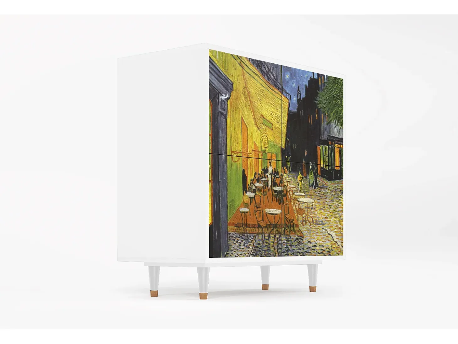 Aparador - 94x96x48 cm - BS3 - Café Terrace at Night, Blanco
