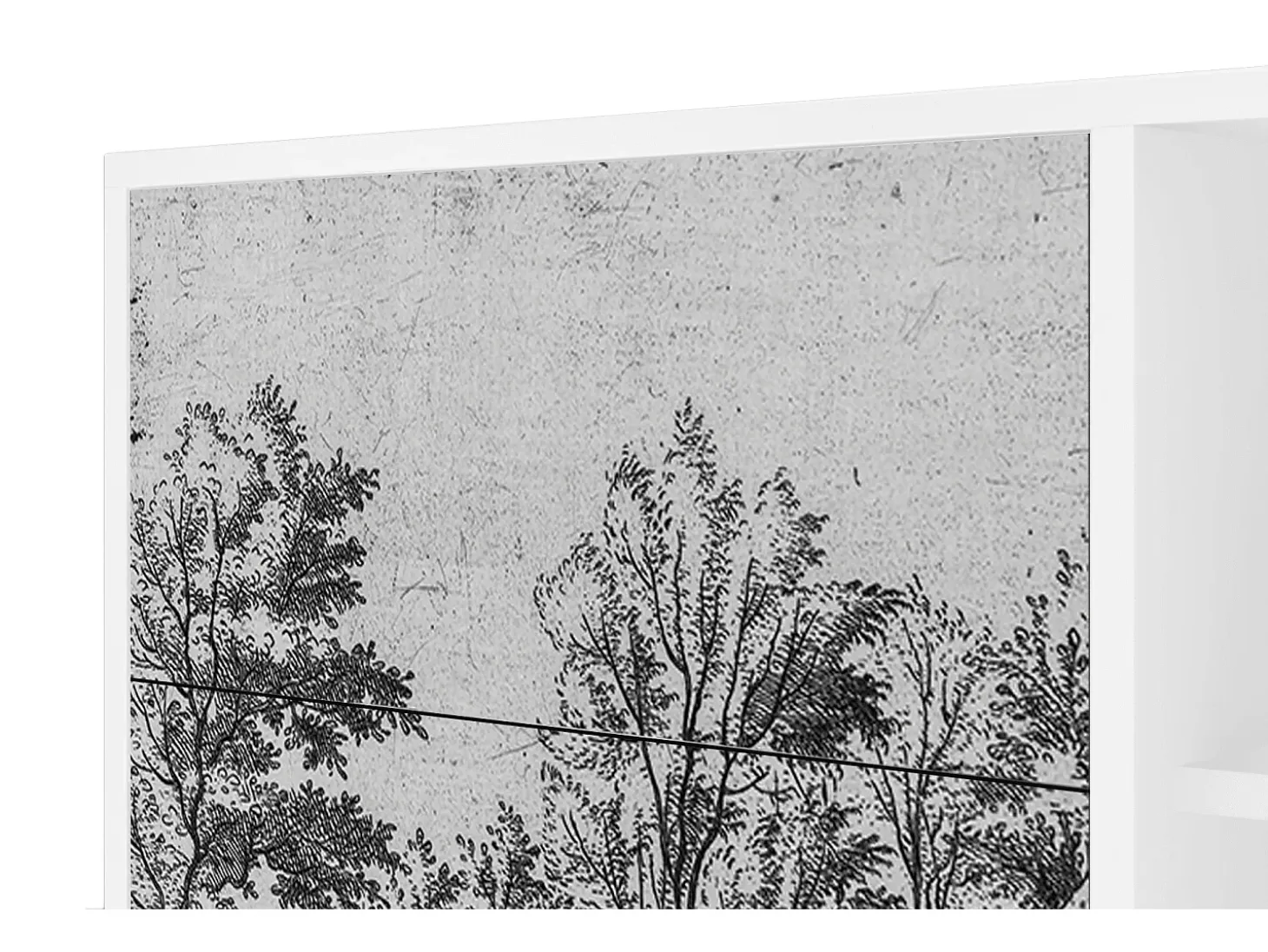 Aparador - 125x98x48 cm - BS2 - Castle with Bridge, Blanco