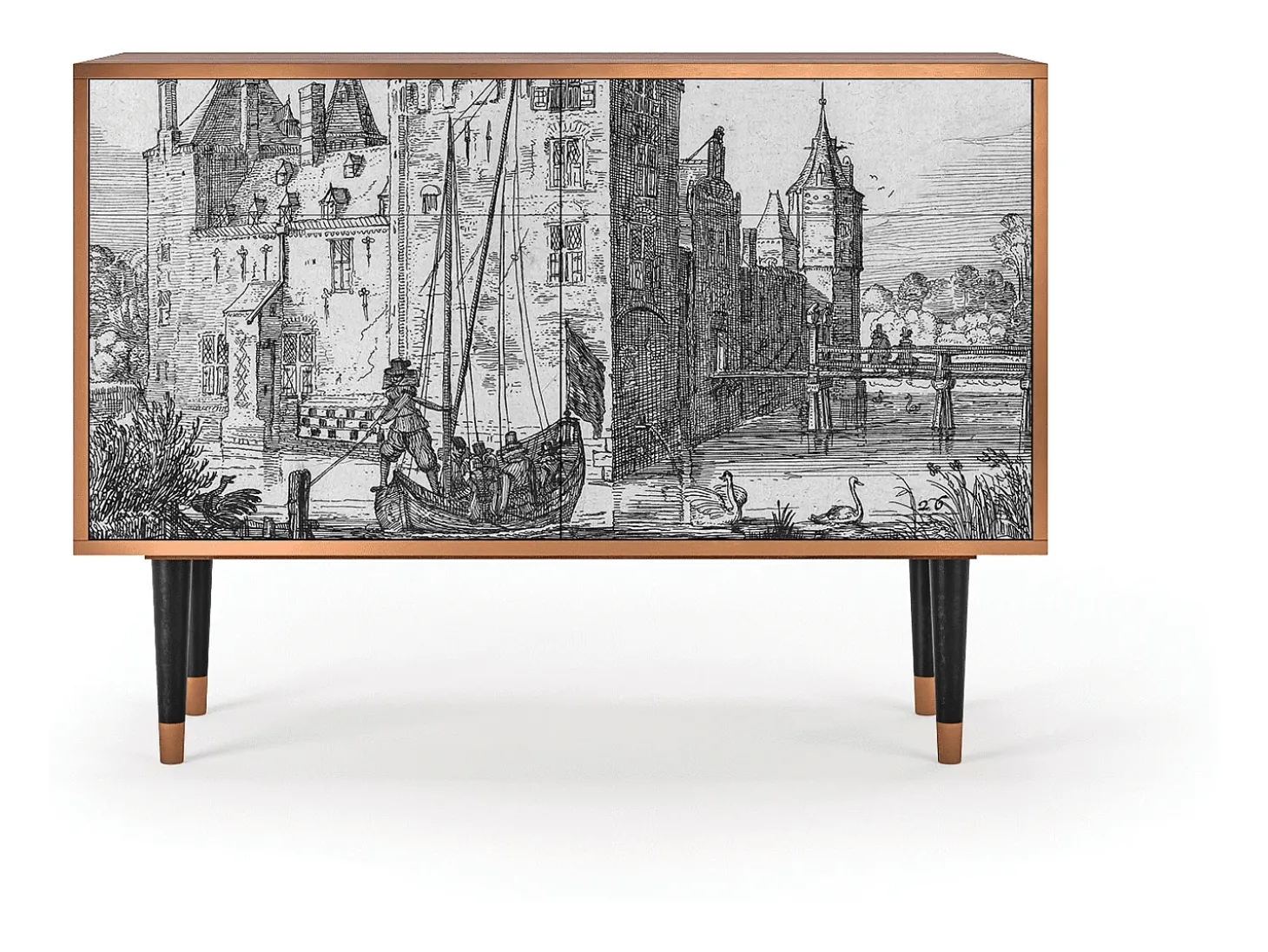 Aparador - 115x85x48 cm - BS4 - Castle by Breugel, Nogal