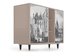 Aparador - 125x98x48 cm - BS2 - Castle by Breugel, Latte