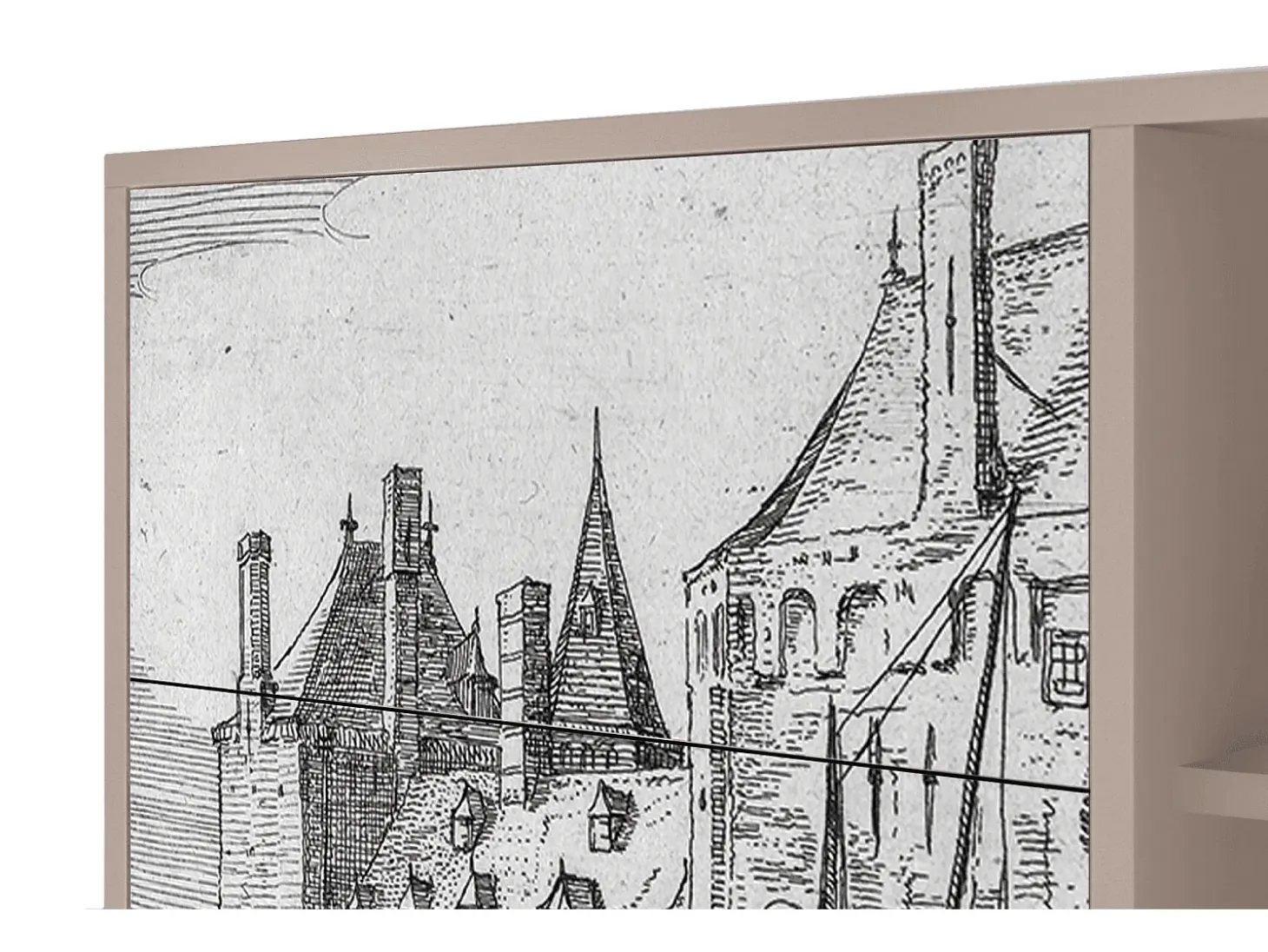 Aparador - 125x98x48 cm - BS2 - Castle by Breugel, Latte