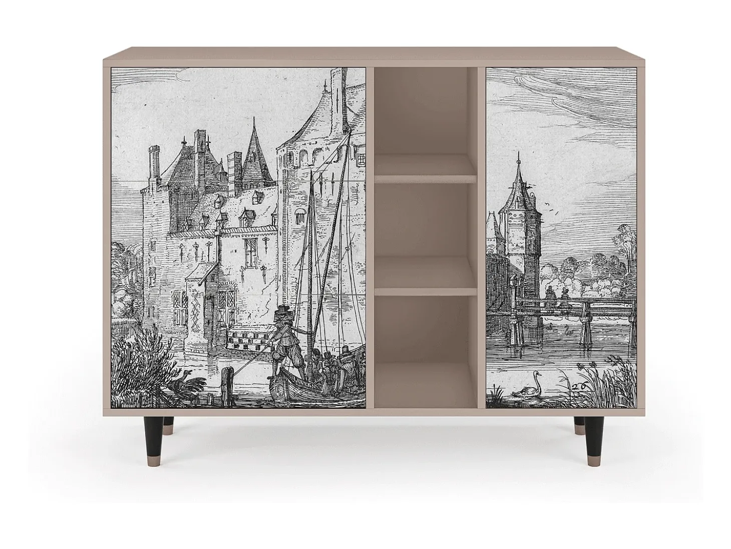 Aparador - 125x98x48 cm - BS2 - Castle by Breugel, Latte