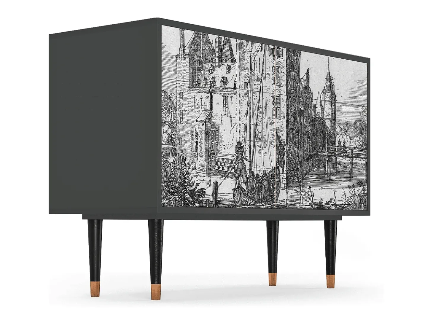 Aparador - 115x85x48 cm - BS4 - Castle by Breugel, Antracita