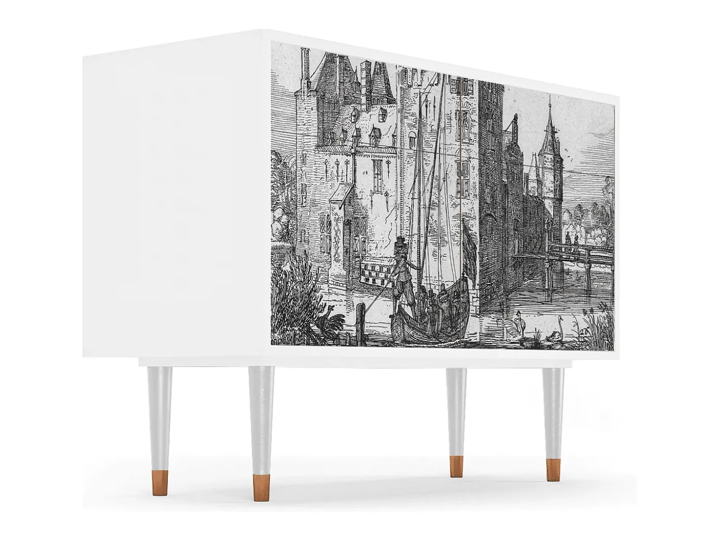 Aparador - 115x85x48 cm - BS4 - Castle by Breugel, Blanco