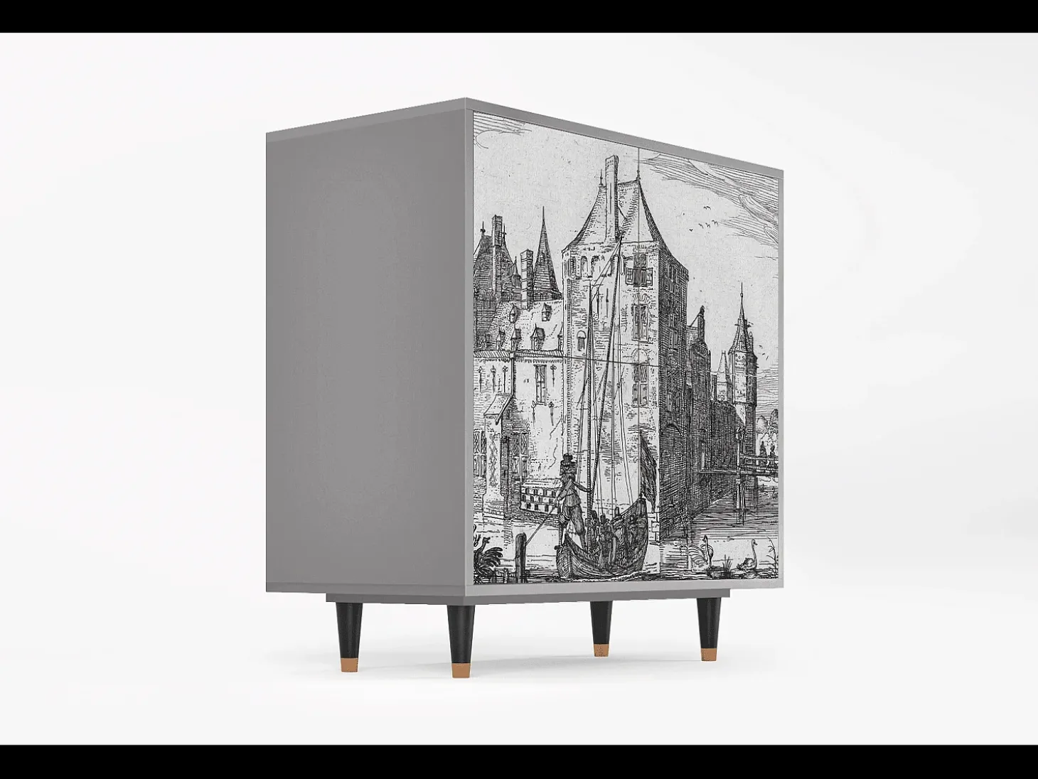 Aparador - 94x96x48 cm - BS3 - Castle by Breugel, Gris