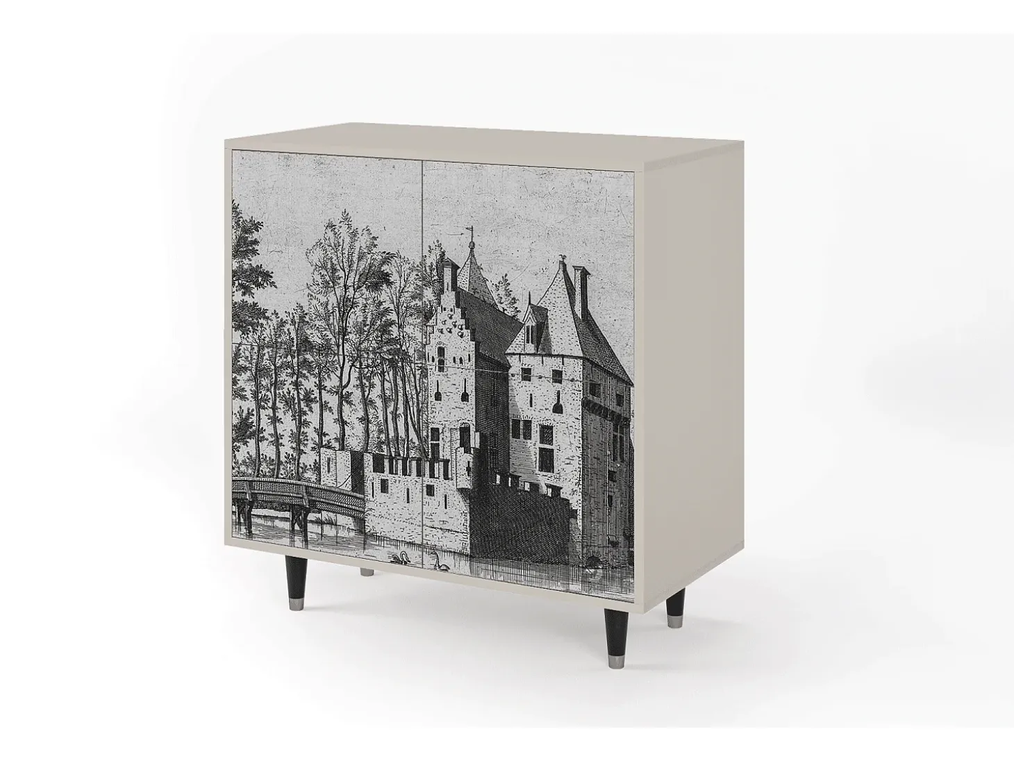 Aparador - 94x96x48 cm - BS3 - Castle with Bridge, Arena
