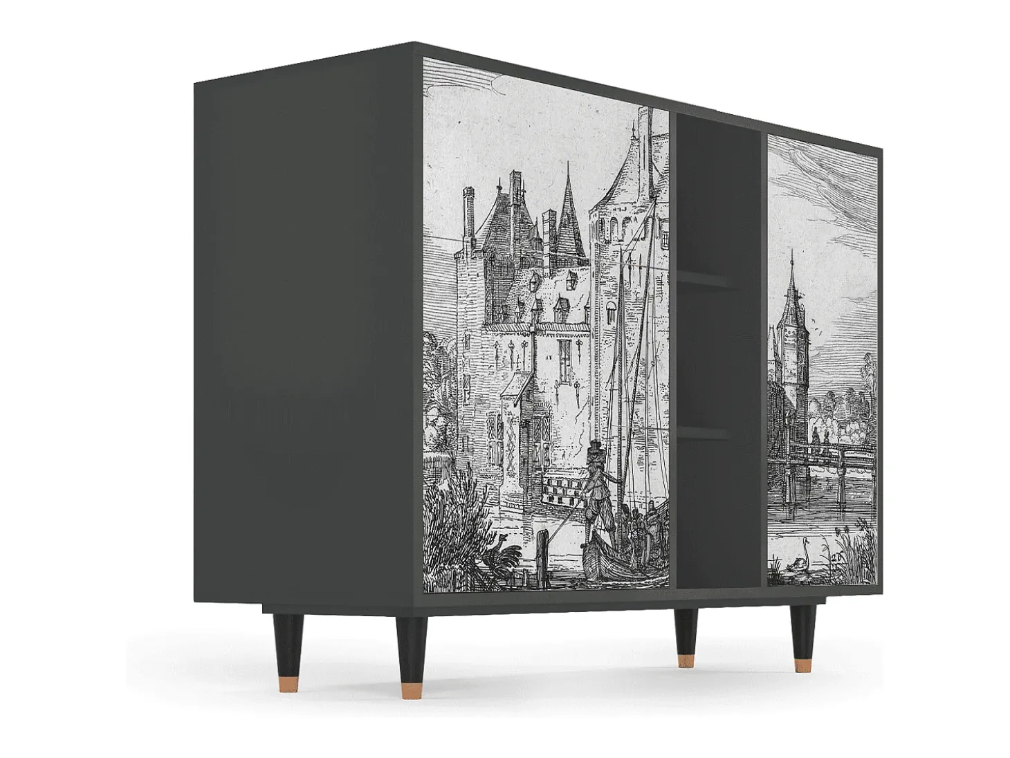 Aparador - 125x98x48 cm - BS2 - Castle by Breugel, Antracita