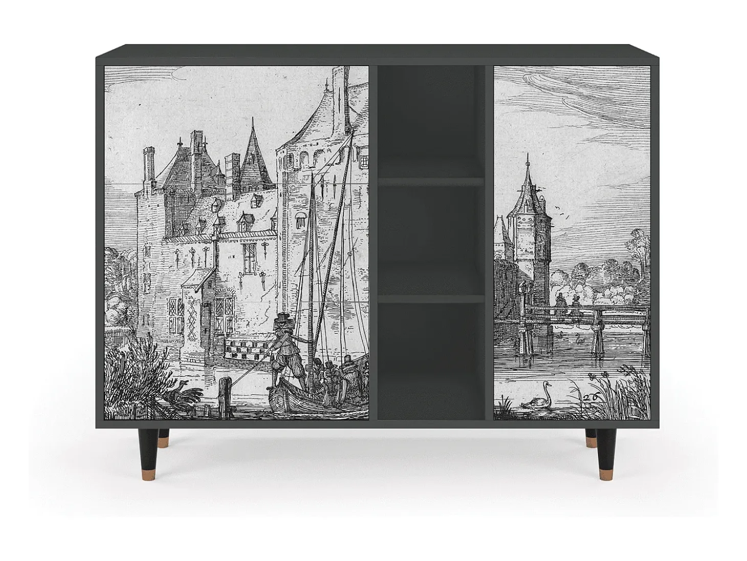 Aparador - 125x98x48 cm - BS2 - Castle by Breugel, Antracita