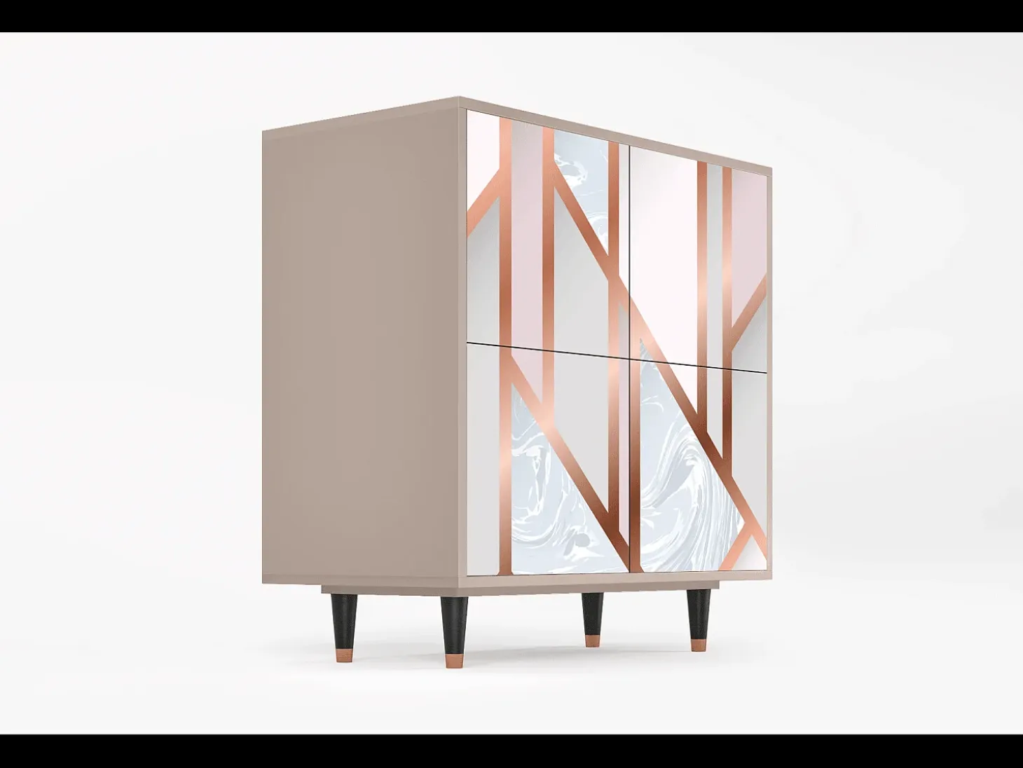 Aparador - 94x96x48 cm - BS3 - Champagne Story, Latte