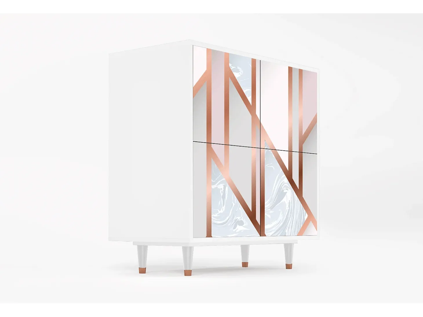 Aparador - 94x96x48 cm - BS3 - Champagne Story, Blanco