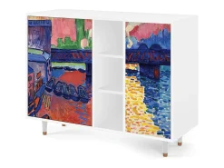 Aparador - 125x98x48 cm - BS2 - Charing Cross Bridge, Blanco