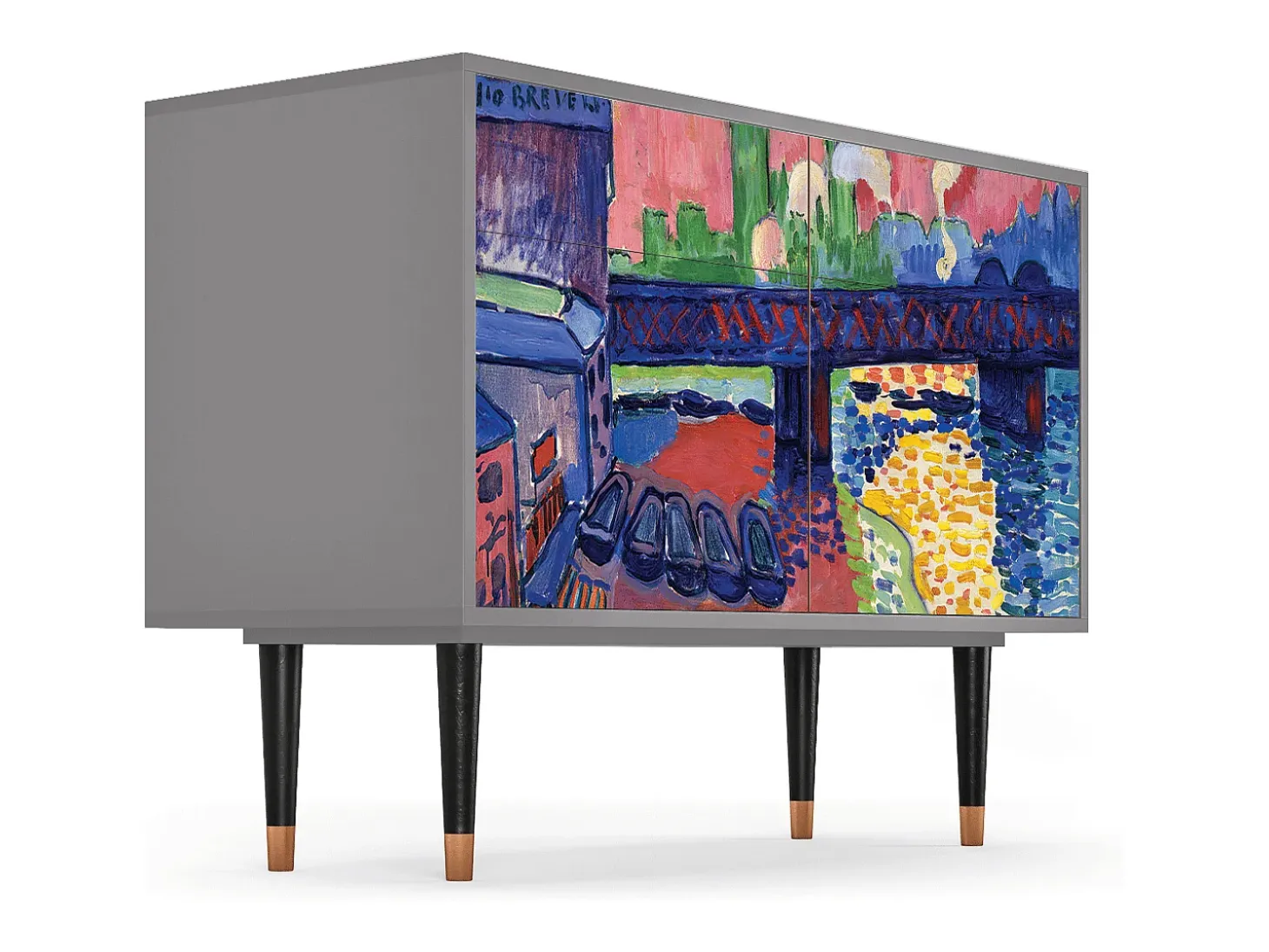 Aparador - 115x85x48 cm - BS4 - Charing Cross Bridge, Gris