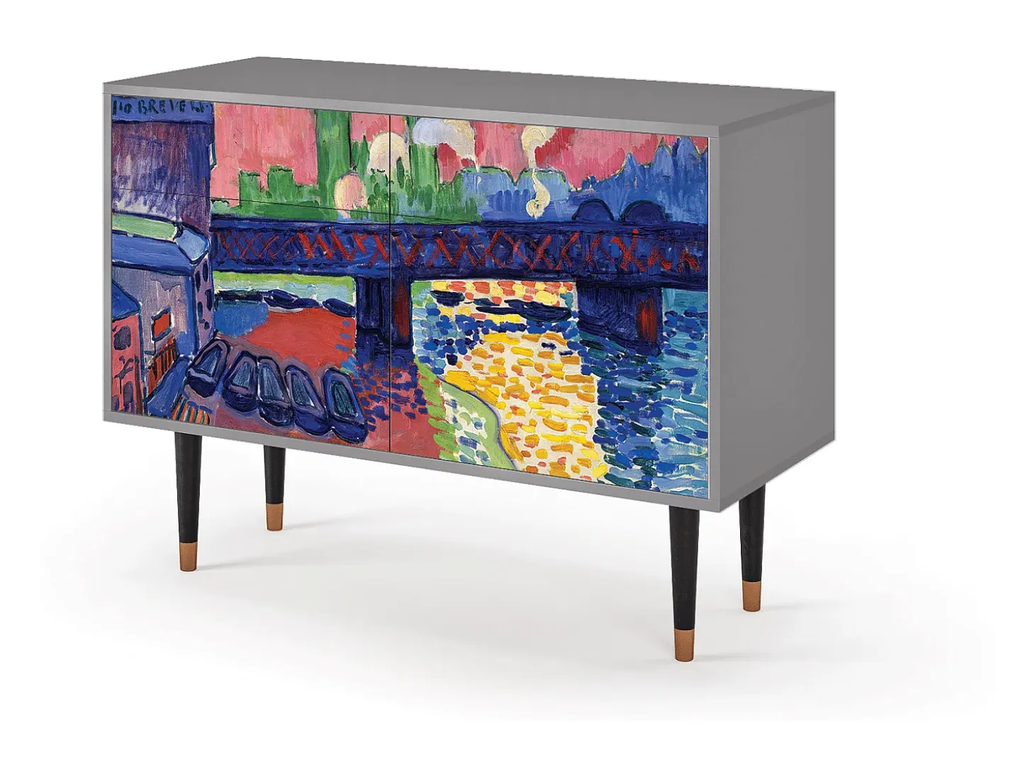 Aparador - 115x85x48 cm - BS4 - Charing Cross Bridge, Gris