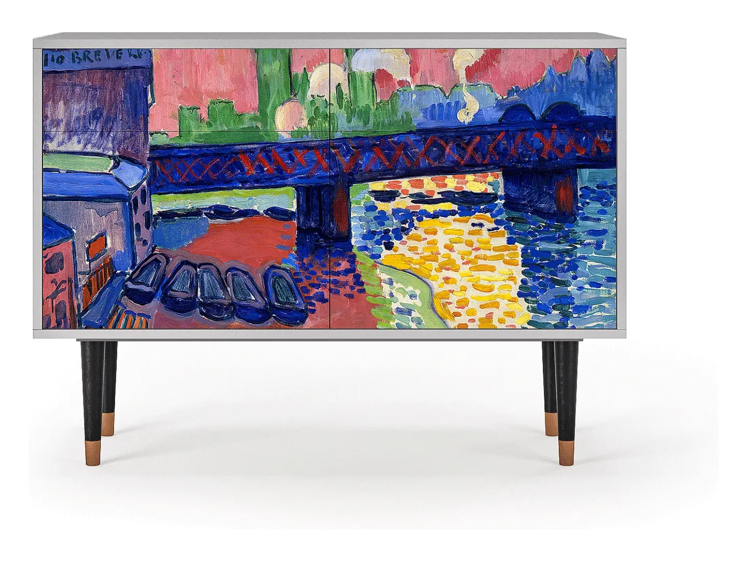 Aparador - 115x85x48 cm - BS4 - Charing Cross Bridge, Gris