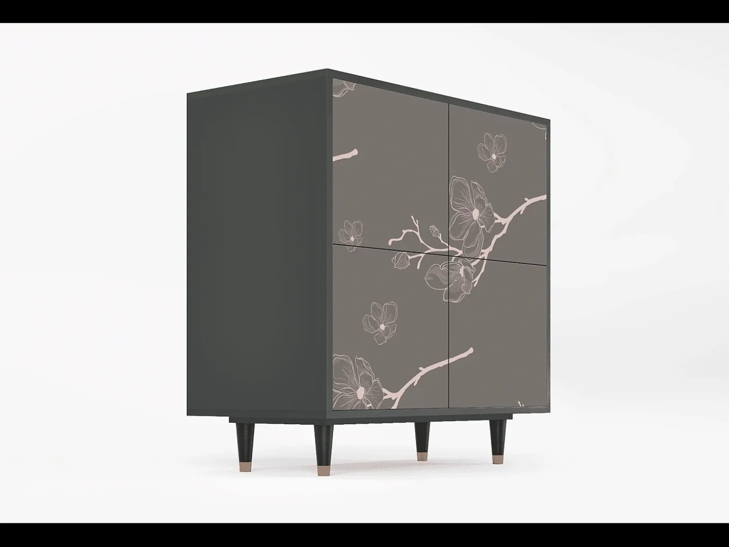 Aparador - 94x96x48 cm - BS3 - Cherry Blossom, Antracita