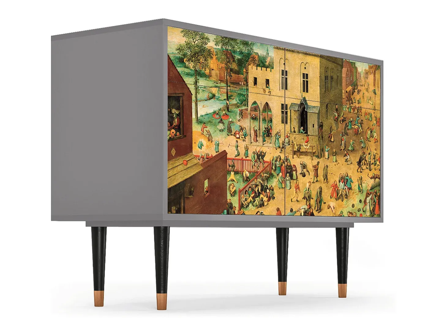 Aparador - 115x85x48 cm - BS4 - Children Games, Gris