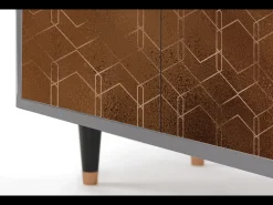 Aparador - 94x96x48 cm - BS3 - Chocolate Bar, Gris
